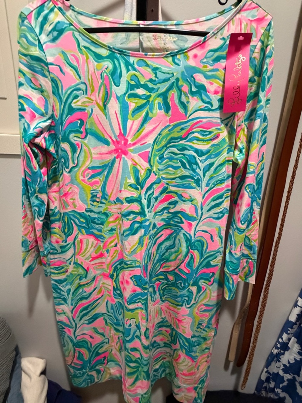 NWT Lilly Pulitzer Multicolor Tropical Print Shift Dress